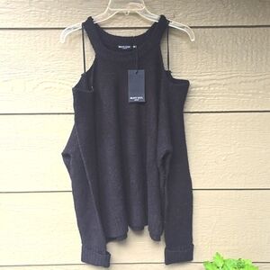 ASOS cold shoulder long sleeve sweater size 22 NWT BLACK